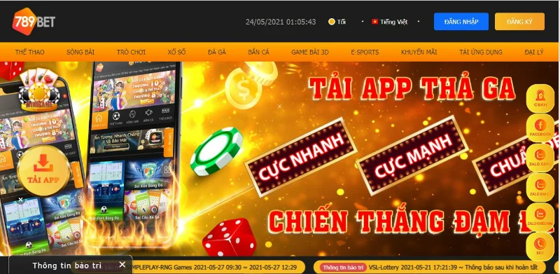 Nhà cái 789BET là thương hiệu cá cược