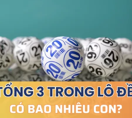 Tổng 3 có bao nhiêu con? Tìm hiểu khái niệm tổng đề